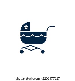 baby carriage icon. Simple element illustration. baby carriage concept outline symbol design.