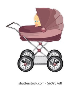 Baby Carriage Silhouette