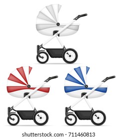 baby carriage stock vector illustration isolated on white background