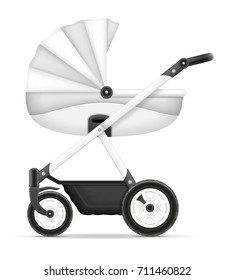 baby carriage stock vector illustration isolated on white background