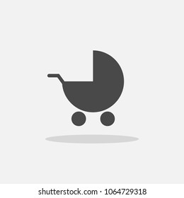 baby carriage vector icon