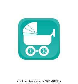 baby carriage, vector icon