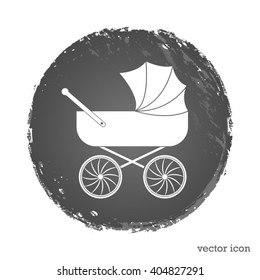 baby carriage vector icon