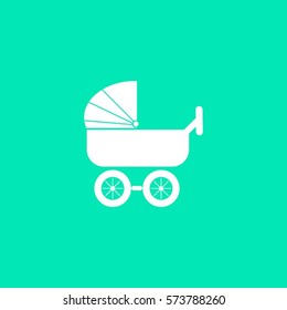 baby carriage, vector icon