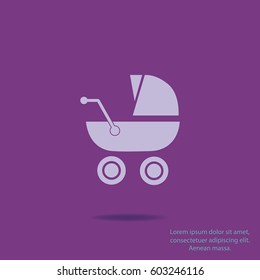 Baby Carriage Vector Icon