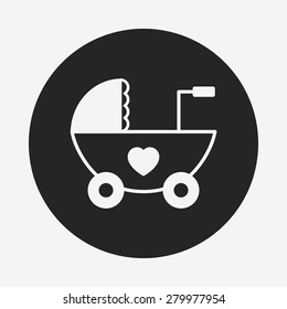 Baby carriages icon