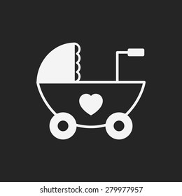Baby carriages icon