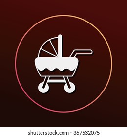 Baby carriages icon