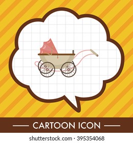 Baby carriages theme elements