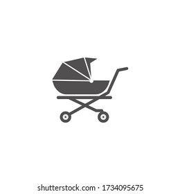 Baby cart icon design template vector isolated illustration