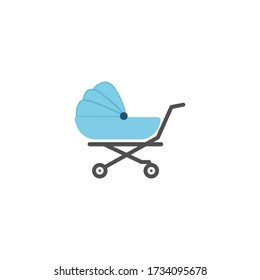 Baby cart icon design template vector isolated illustration