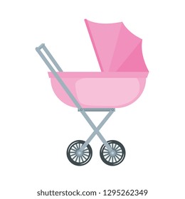 baby cart isolated icon