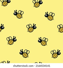Baby cartoon cute bees pattern