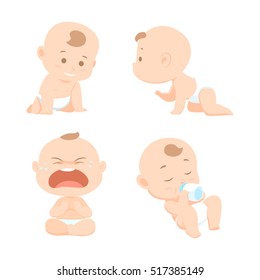 sad baby cartoon