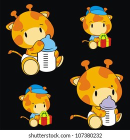 baby cartoon set in vector format