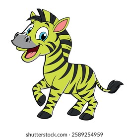 Baby cartoon zebra design art 