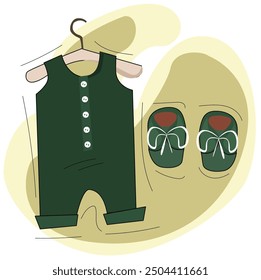 Baby casual clothes. Child's garments for summer.shoes and accessories for men