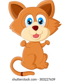 Baby cat cartoon