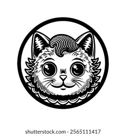 Baby Cat Vector Design EPS