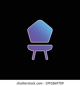 Baby-Stuhl, blauer Farbverlauf-Vektorsymbol