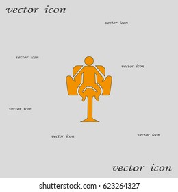 baby chair, icon