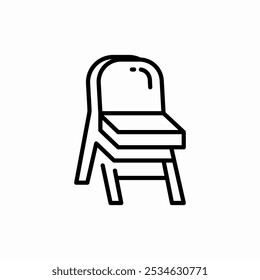 baby chair icon sign vector