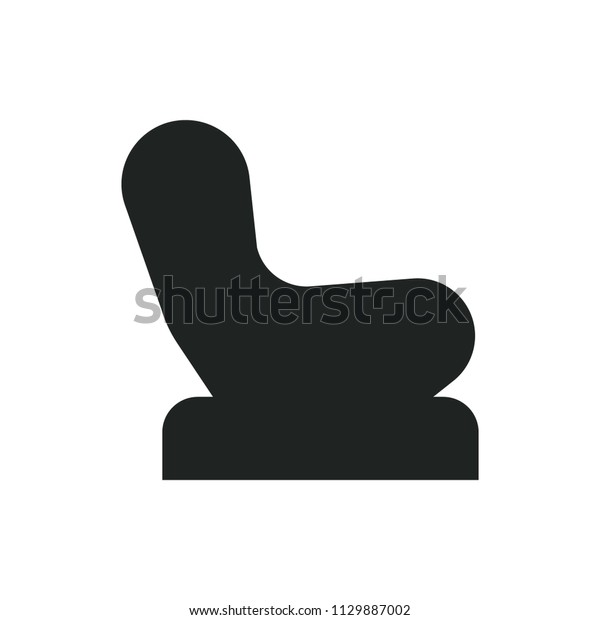 Baby chair vector\
icon