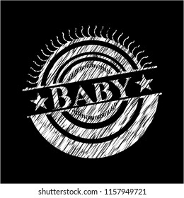 Baby chalkboard emblem