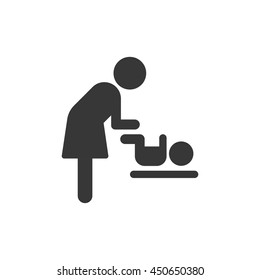 baby changing diaper sign and symbol