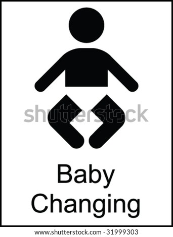Baby Changing Public Information Sign Stock Vector ...
