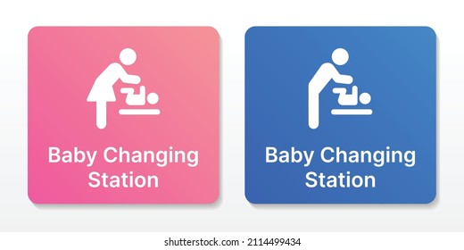Kids Room Signage Sign for Business Baby Table Bathroom Decoration Nursery Sign Baby Station Diaper Changing Baby Change Door Sign Mothers Restroom Sign 