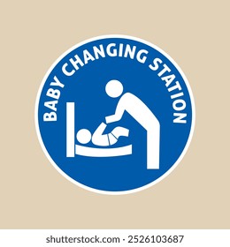 Señal de Vector de estación cambiante de bebé
