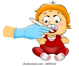 Baby Check Up - Vector