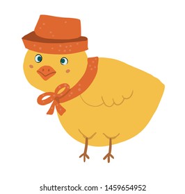 Baby chick costume party concept animal vector illustration