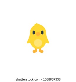 Baby chick icon. Vector color flat icon