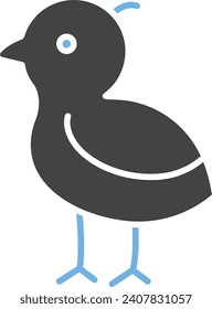 Imagen vectorial de icono de Baby Chick. Adecuado para aplicaciones web móviles y medios de impresión.