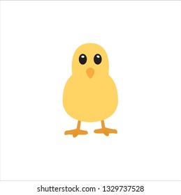 Baby chick vector flat icon 
