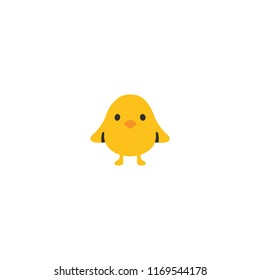 Baby Chick Vector Flat Illustration