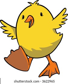 Baby Chick Vector Illustration