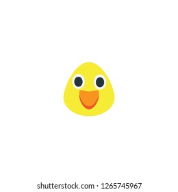 Baby chick vector isolated flat icon