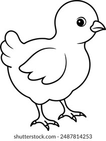 Baby chicken silhouette vector illustration 5