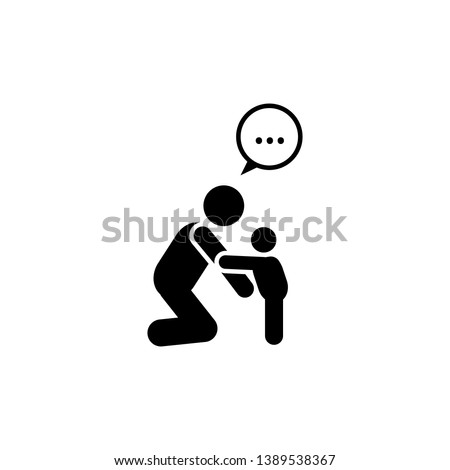 Baby, child, explain, talk icon. Element of parent icon. Premium quality graphic design icon. Signs and symbols collection icon for websites, web design