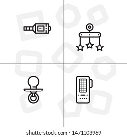 Baby, childhood,motherhood set icon EPS 10 vector format. Professional pixel perfect black and white icons optimized for both large and small resolutions. Transparent background.