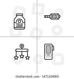 Baby, childhood,motherhood set icon EPS 10 vector format. Professional pixel perfect black and white icons optimized for both large and small resolutions. Transparent background.