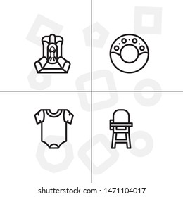 Baby, childhood,motherhood set icon EPS 10 vector format. Professional pixel perfect black and white icons optimized for both large and small resolutions. Transparent background.