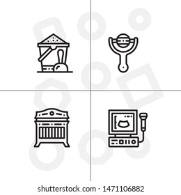 Baby, childhood,motherhood set icon EPS 10 vector format. Professional pixel perfect black and white icons optimized for both large and small resolutions. Transparent background.