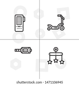 Baby, childhood,motherhood set icon EPS 10 vector format. Professional pixel perfect black and white icons optimized for both large and small resolutions. Transparent background.