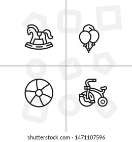 Baby, childhood,motherhood set icon EPS 10 vector format. Professional pixel perfect black and white icons optimized for both large and small resolutions. Transparent background.