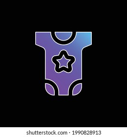 Baby Cloth blue gradient vector icon