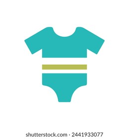 Diseño de ilustración vectorial de icono de tela de bebé